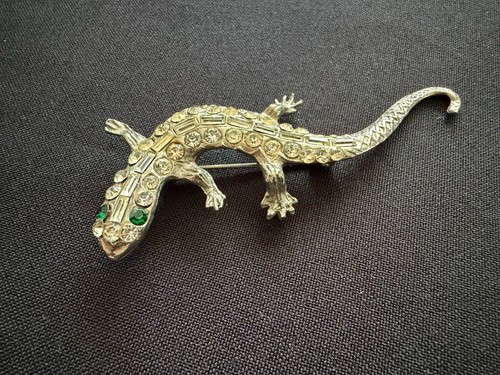 Vintage deco style lizard - deco,