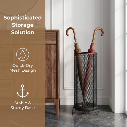 Metal mesh umbrella stand - metal, –