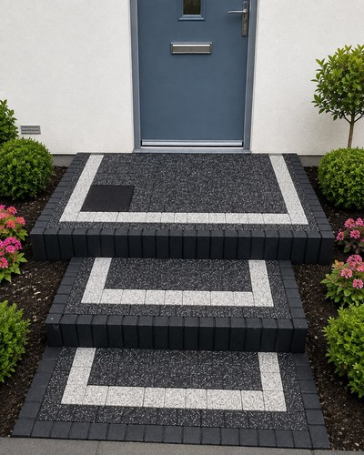 Concrete garden edging - concrete,