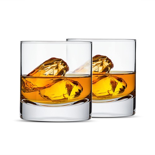 Crystal whiskey glasses 13oz - whiskey,