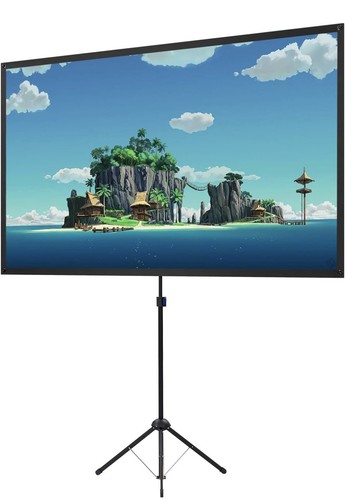Projector screen with - screen, stand