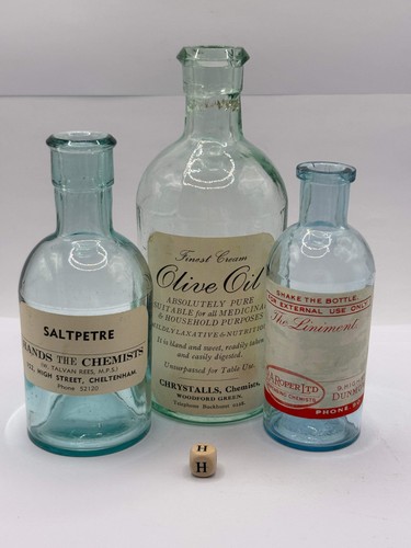 Old chemist bottles - 3,