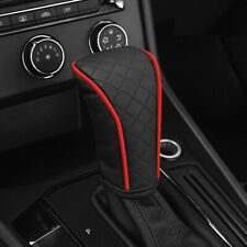 Red Car No-Slip Hand Gear Shift Knob Cover PU Leather Protector Car Accessories