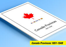 COLOR PRINTED CANADA PROVINCES