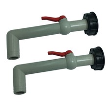 Set of 2, IBC 1000 Litre Water Tank Adapter S60x6 Thread Outlet Fitting Tool