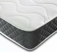 Memory Foam Quilted Sprung 18cm deep Mattress 3ft Single 4ft6 Double / 5ft / 6ft