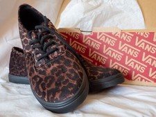 VANS Off The Wall Authentic Lo Pro (Suede Leopard) Brand New Boxed UK 5