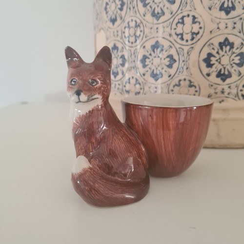 Quail fox egg cup 2011 - quail,