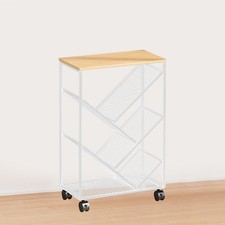Rolling Bookcase with Wheels