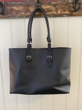 Hobbs Black Large Leather Tote Bag, Work Bag