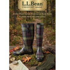L.L. Bean Wellie Plaid Tartan