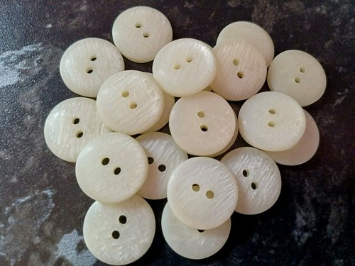 18mm cream pearlescent - 18mm, x