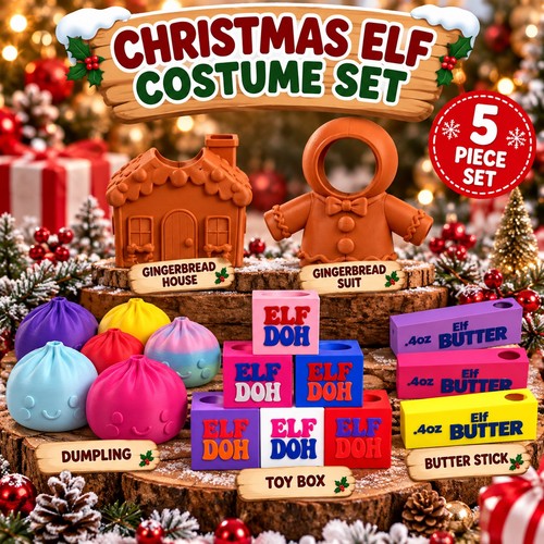 Printed elf costume set - elf, –