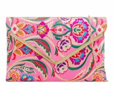 Womens Ladies Satin Clutch Bag
