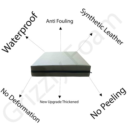 Grizzly foam faux leather sofa - leather,