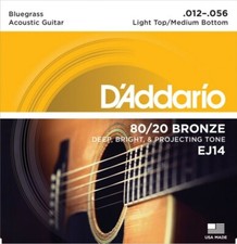 D'Addario EJ14 80/20 Bronze Bluegrass 12-56 Acoustic Guitar Strings