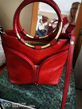 Lesslv Red Leather Handbag