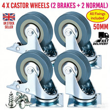 4 x Heavy Duty 50mm Rubber