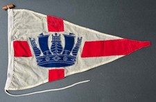 Vintage 1940s/1950’s Royal Naval Sailing RNSA Burgee WW2 pennant / Flag Sewn