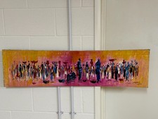 African Tribal Art Oil on