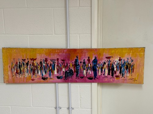 African tribal art oil - tribal,