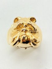 9ct Yellow Solid Gold Bulldog