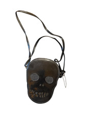 HANDBAG BLACK SKULL SHAPED