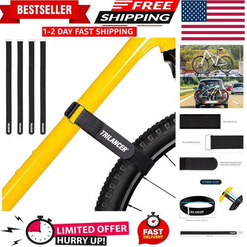 Bike rack straps pack - bike, 4-pack