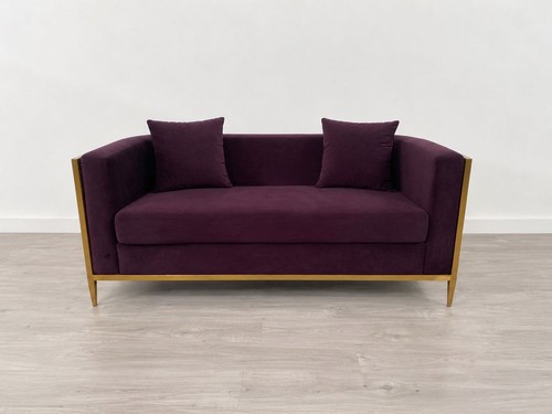 Contemporary curved aubergine - contemporary,