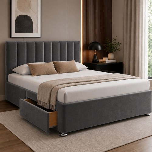 Plush velvet drawers storage - velvet,