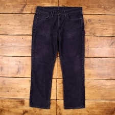 Vintage Levi's Cord Corduroy Pants Trousers 34x30 514 White tab Unisex Blue