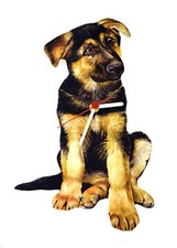 German Shepherd Puppy Clock - German Shepherd Puppies -  PK4-C