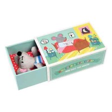 Mouse in a Little House -Mini Soft Toy by Rex London, FREE DELIVERY