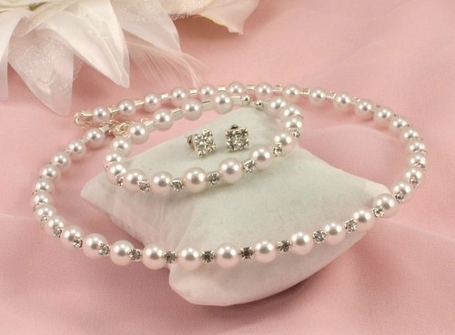 White faux pearl rhinestone - faux, &