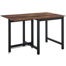 HOMCOM Drop Leaf Foldable Kitchen Table for Dining Room  , Refurbished