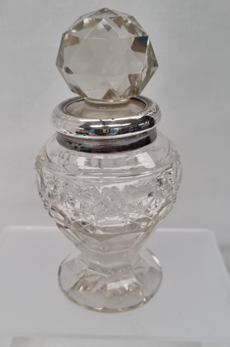 Antique cut glass perfume - cut,