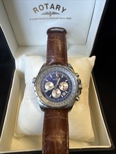 Mens Boxed Rotary Aquaspeed Chronograph Watch Working Perfectly