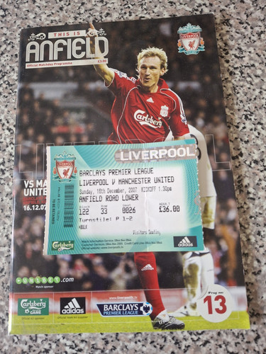 Programme and match ticket - programme,