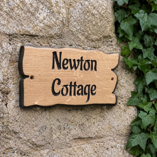 Personalised rustic oak house - personalised,