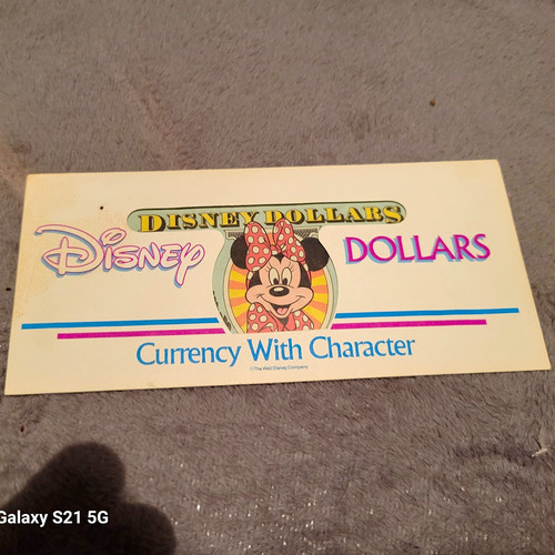 Minnie disney dollar mint 10 - minnie,