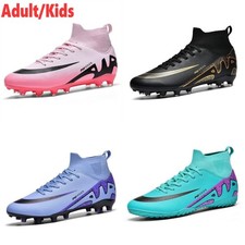 Athletic Football Shoes Soccer Spike Shoes for Competition Training Adults Kids