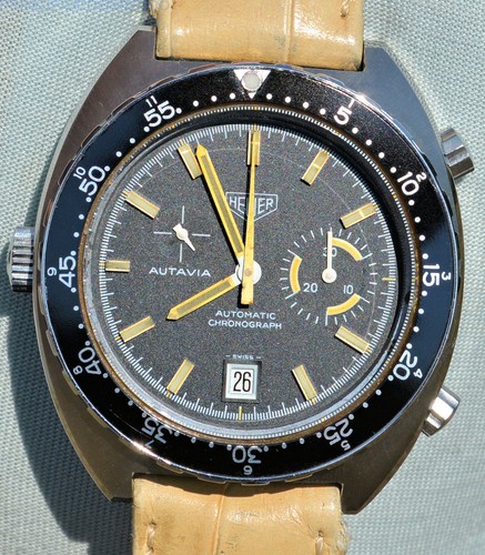 Vintage 1970s heuer autavia - heuer,