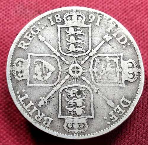 1891 florin silver queen - 1891,