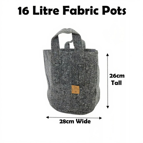 Litre fabric pot grow - 16,