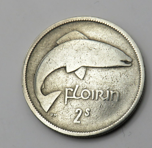 Irish florin two - irish, shillings