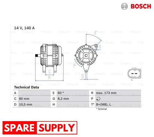 Alternator for iveco daily - alternator,