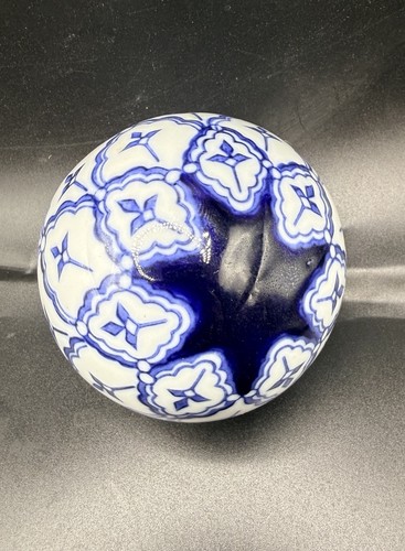 Antique blue white ceramic - white,