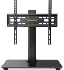 Perlegear Universal Table Top Pedestal TV Stand for 32"-60" LED Plasma Flat Curv