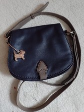 RADLEY, small but adequate, Soft navy/ taupe, leather Cross Body Messenger bag