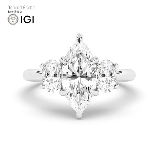 Marquise diamond trilogy - marquise, ring